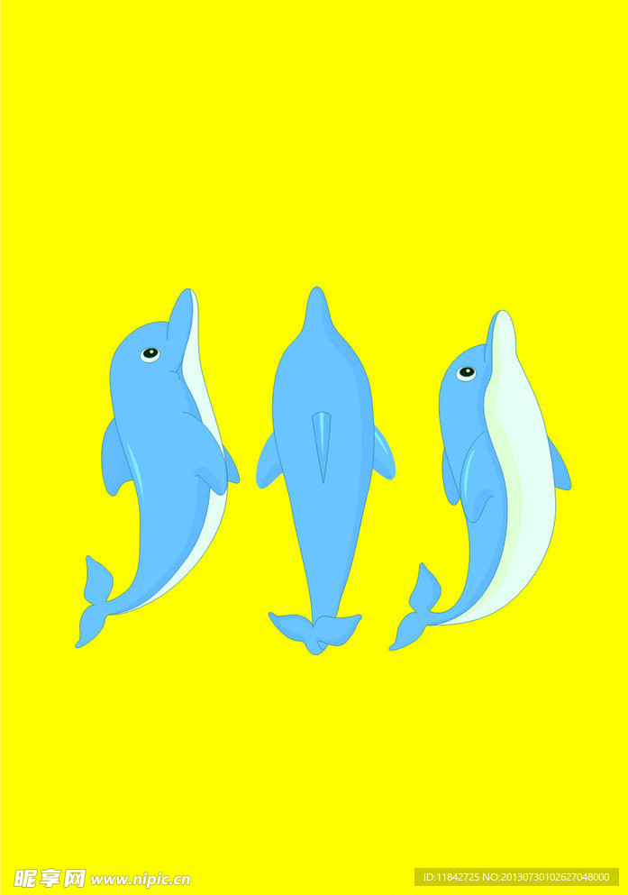 卡通海豚