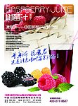 树莓汁饮料海报