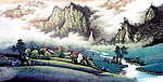 长溪春水带冰流