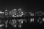 黑白夜景