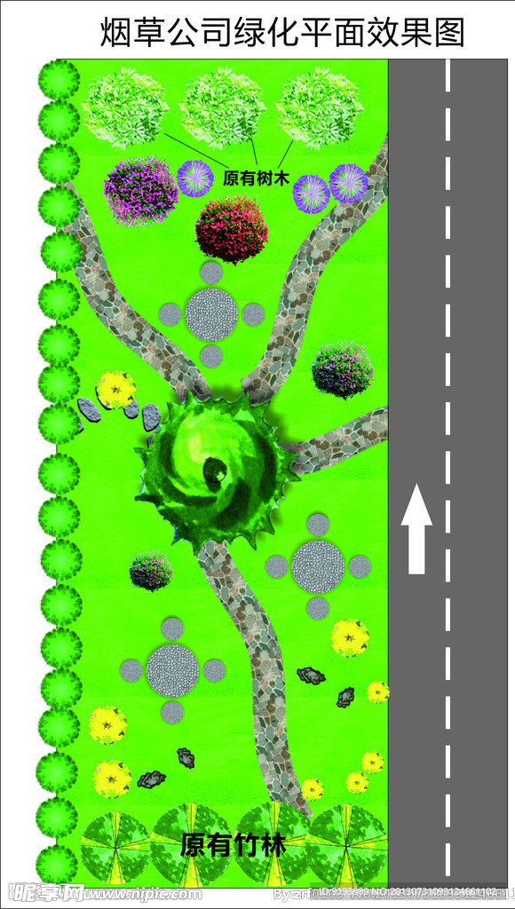 绿化平面效果图
