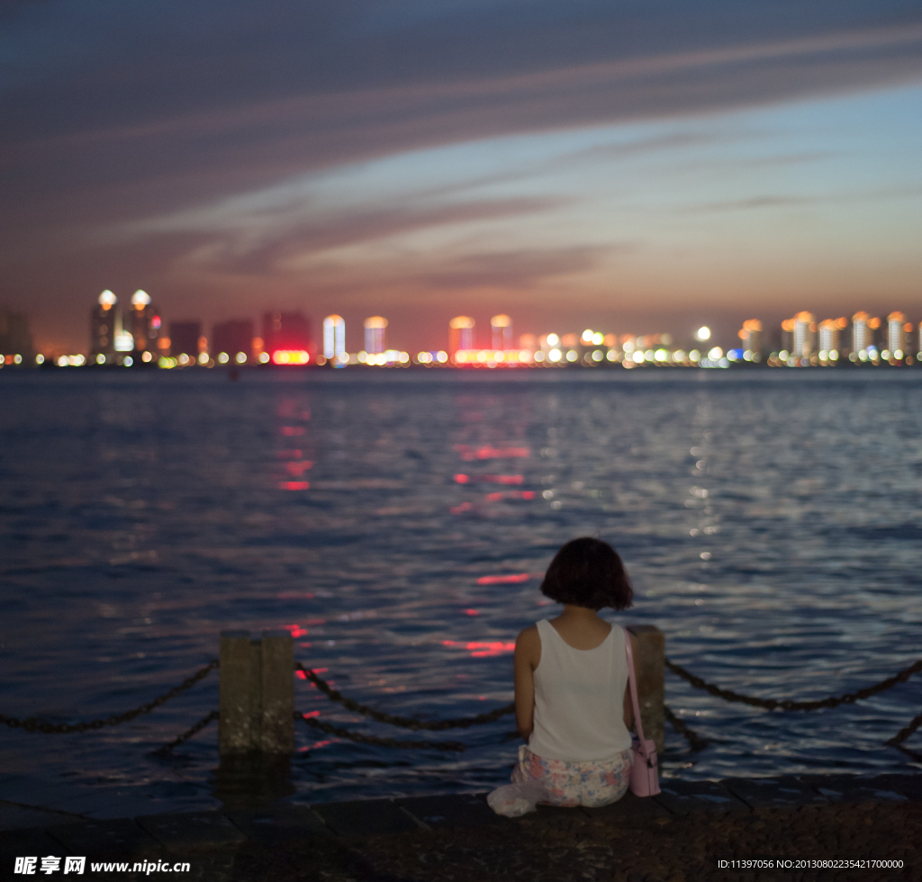 海湾公园夜景