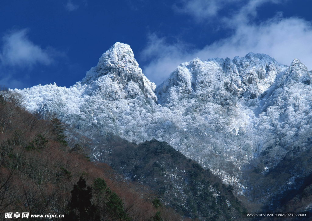 风景 雪山 背景