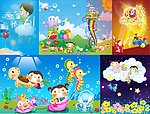 儿童节展板图