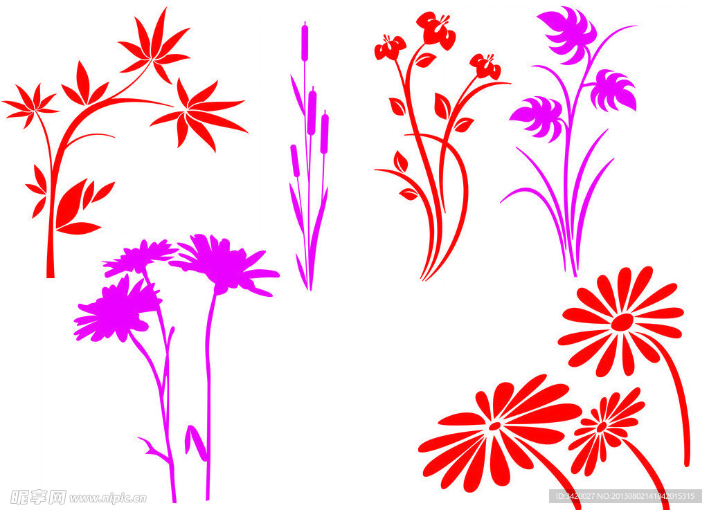 植物及花朵笔刷