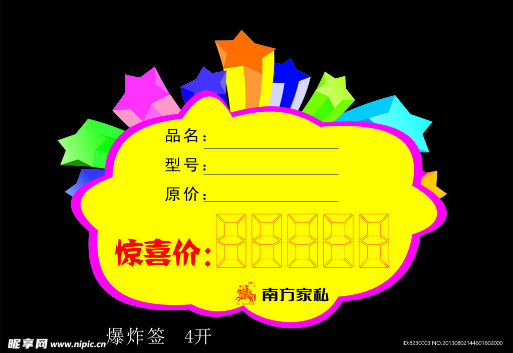 价格签