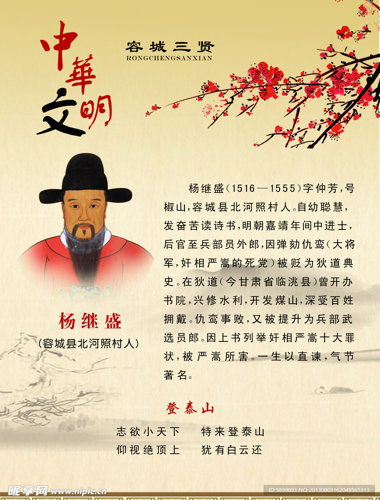 中华文明展板