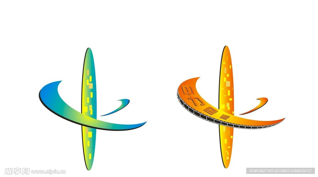 LOGO 蓝色 红色