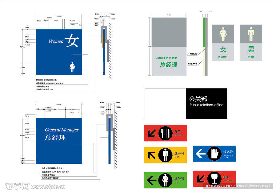 部门指示牌