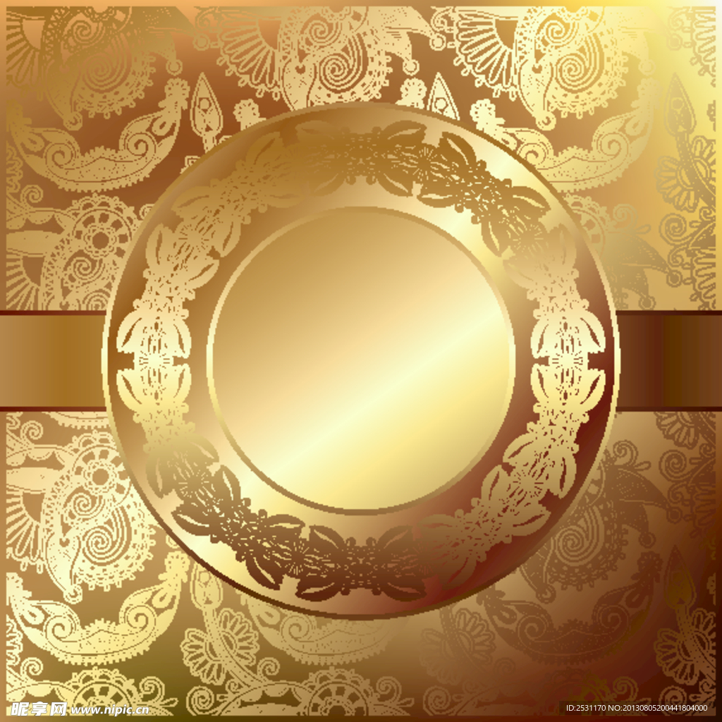 金色花纹