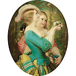 少女油画
