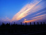 夕阳烟囱