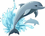 海豚矢量素材
