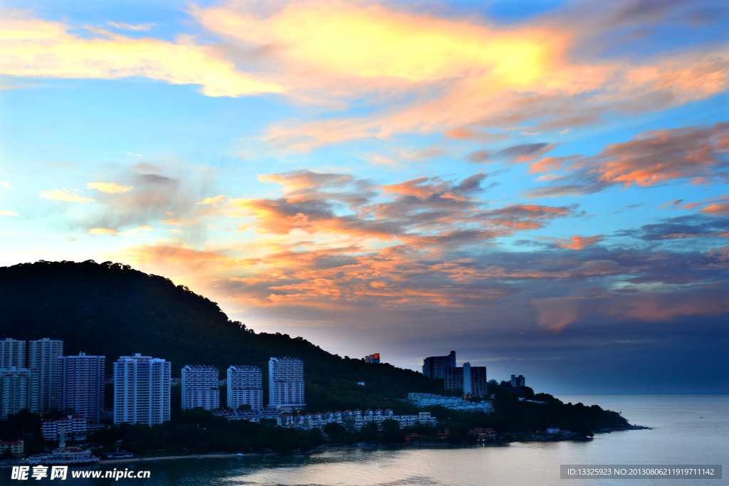 夕阳城市