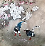 蓝鹊玉兰