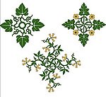 葡萄藤蔓花纹