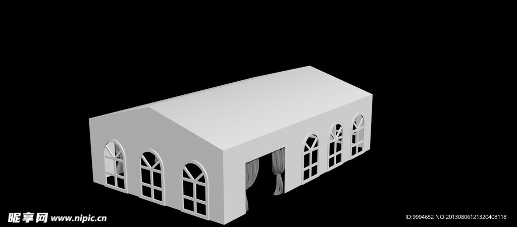 篷房3D模型