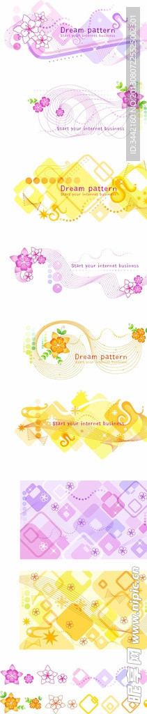 线条 浪漫 花纹