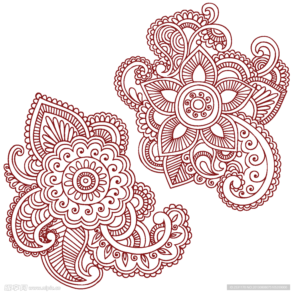 欧式古典花纹