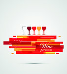 抽象葡萄酒菜单