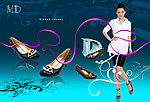 女鞋广告海报