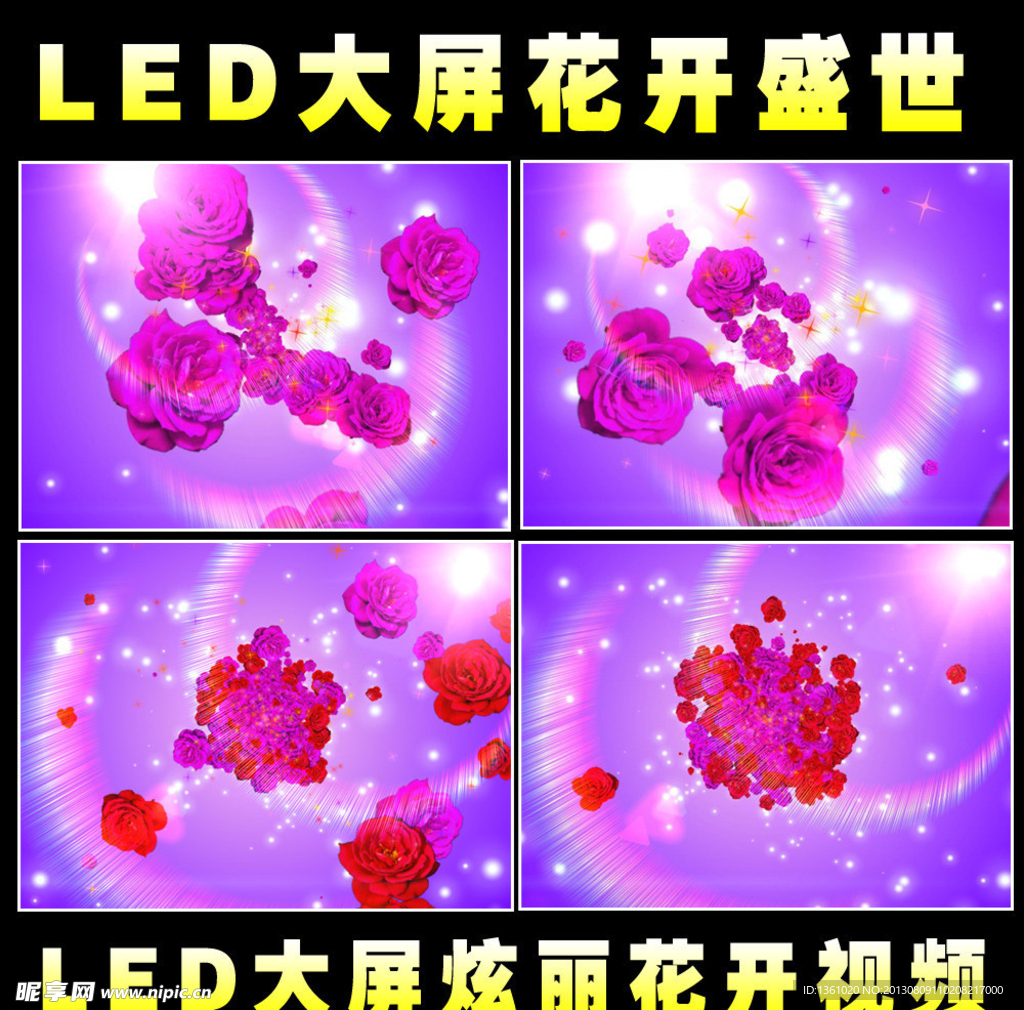 LED花朵视频