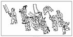 古代儿童线描图