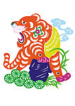 年画虎