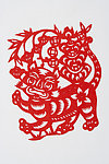 剪纸虎