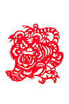 剪纸虎