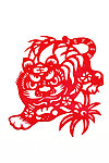 剪纸虎