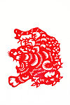 剪纸虎