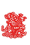 剪纸虎