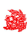 剪纸虎