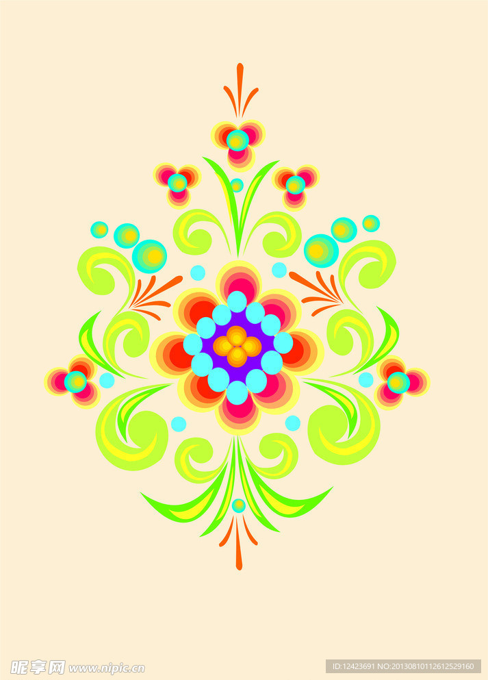色彩花纹