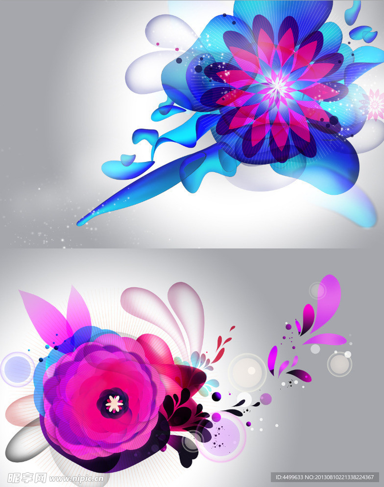 梦幻花朵