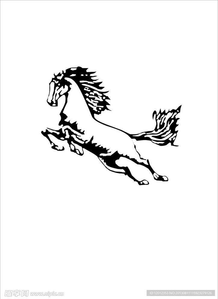 马 矢量图