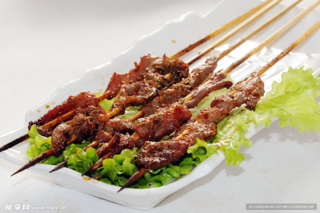 烤羊肉串 烤肉串