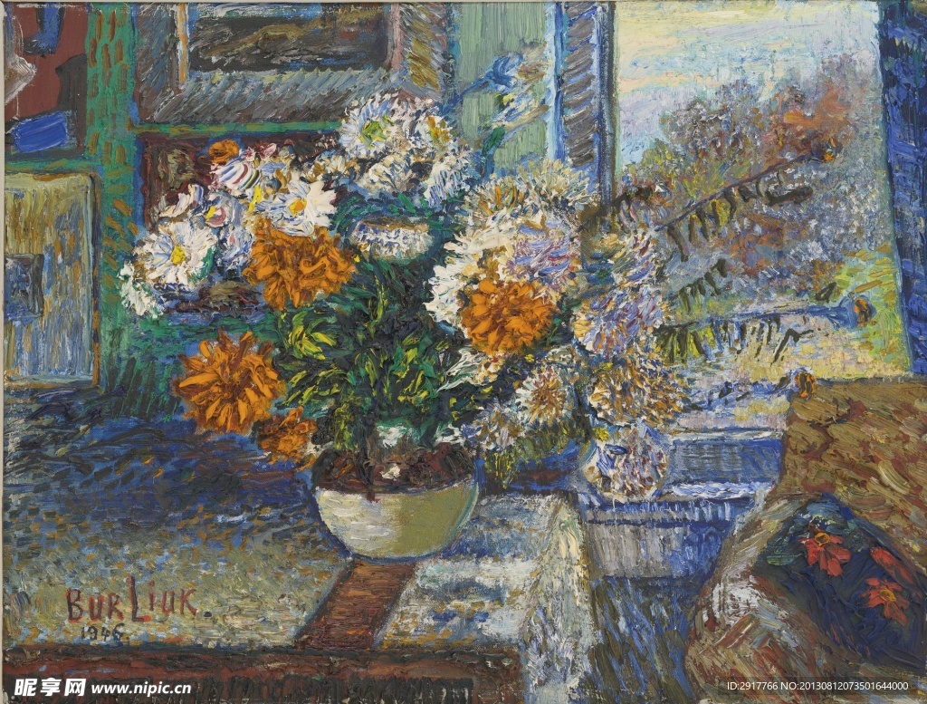 花卉油画