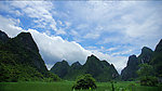 蓝天白云大山