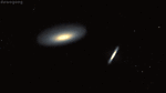 仙女星系与银河星系对