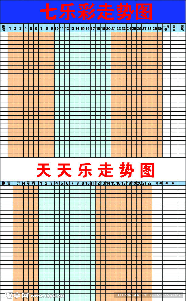 七乐彩天天乐走势表格