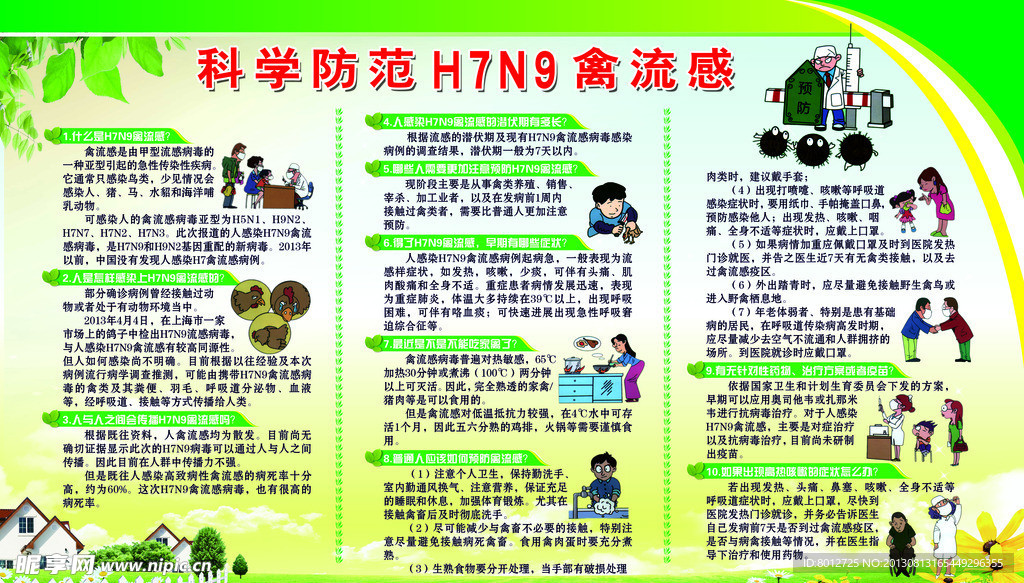 科学防范H7N9