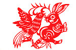剪纸兔