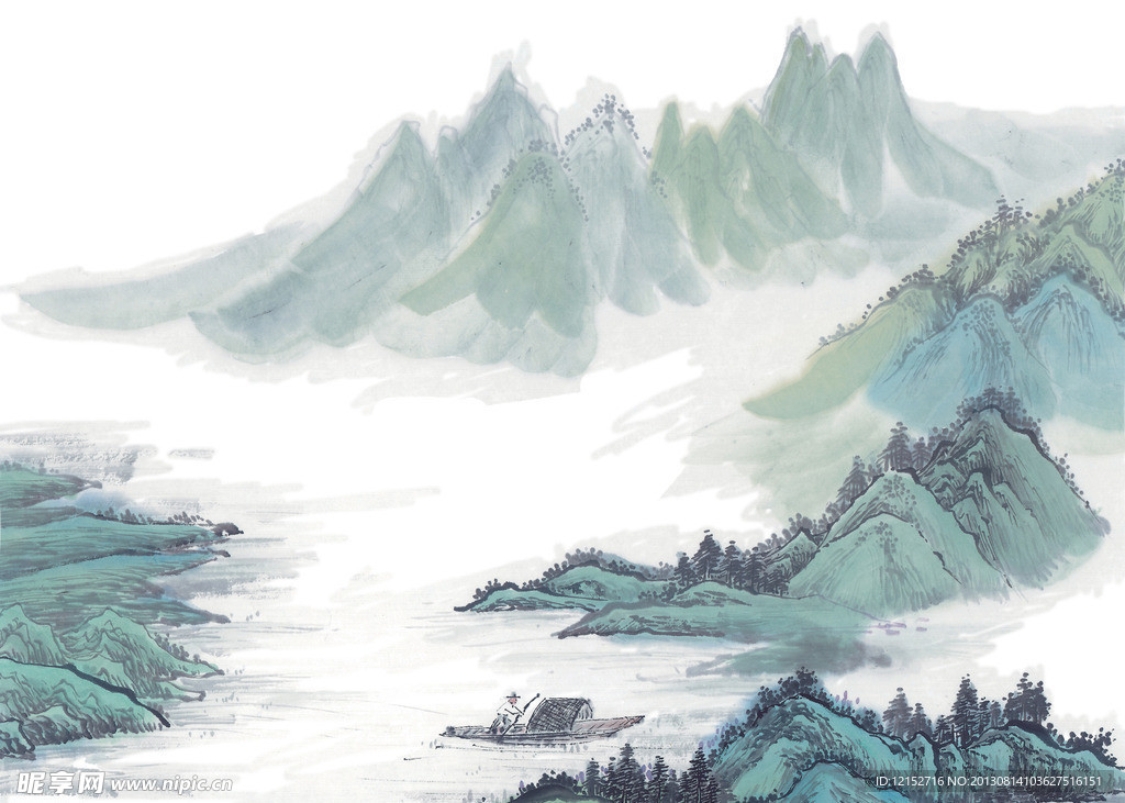 水墨山水 山水