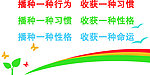 行为习惯展板