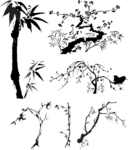 竹子梅花