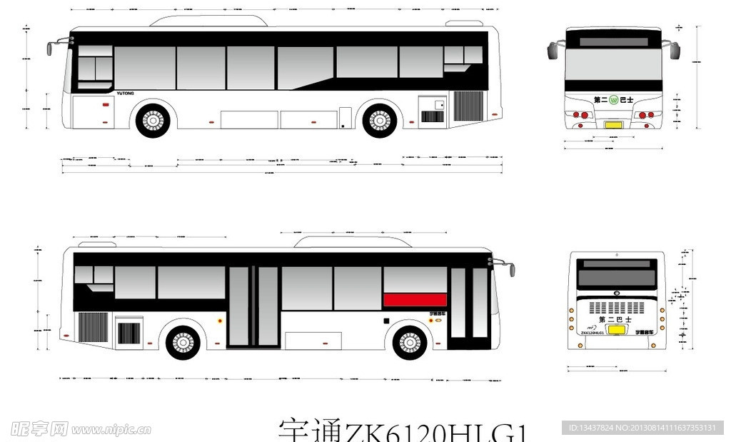 车型线稿