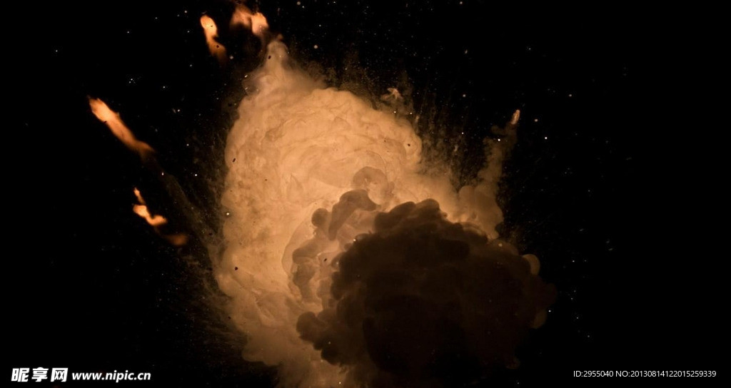 高清爆炸效果实拍素材