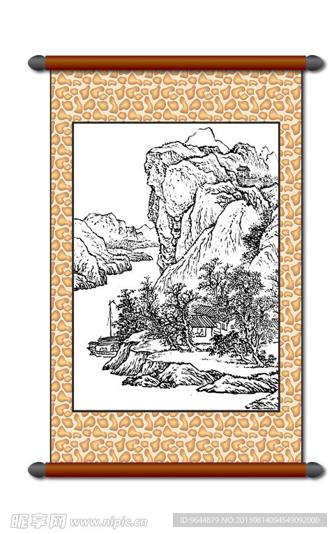 白描 风景画